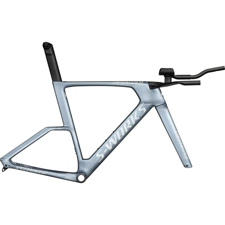 Specialized S-Works Shiv TT Frameset 2026 in glacial metallic red-to-gold fade