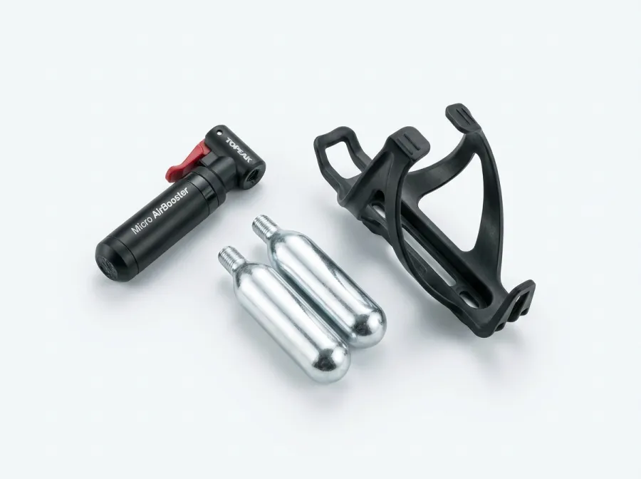 Topeak Ninja CO2 kit with bottle cage mount