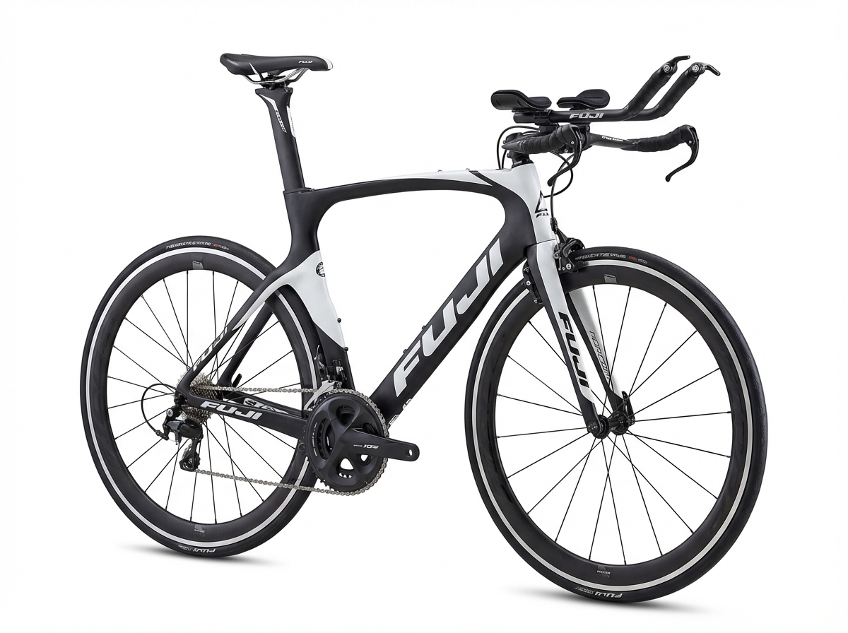 Fuji Norcom Straight triathlon bike with aero aluminum frame