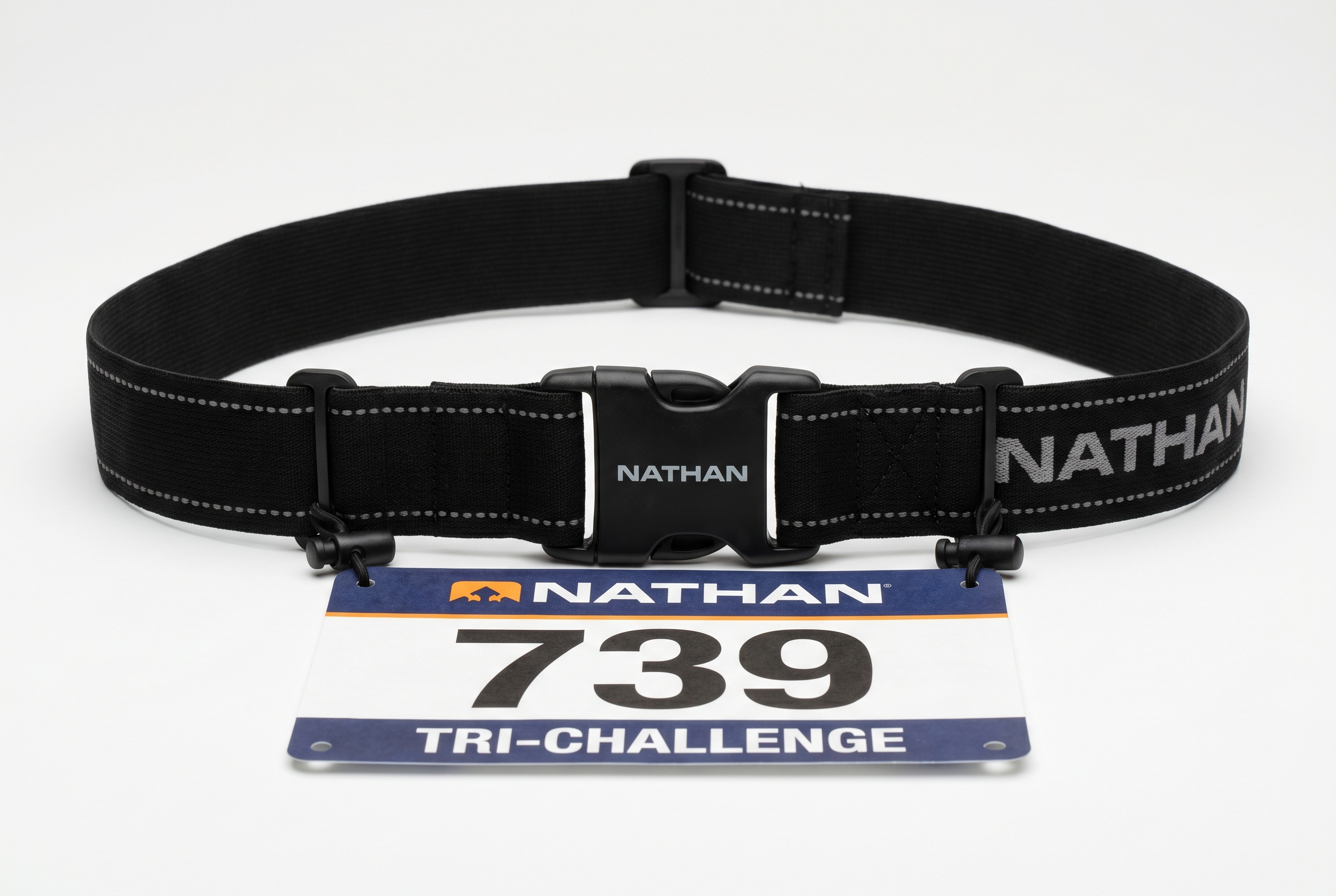 Triathlon race number belt