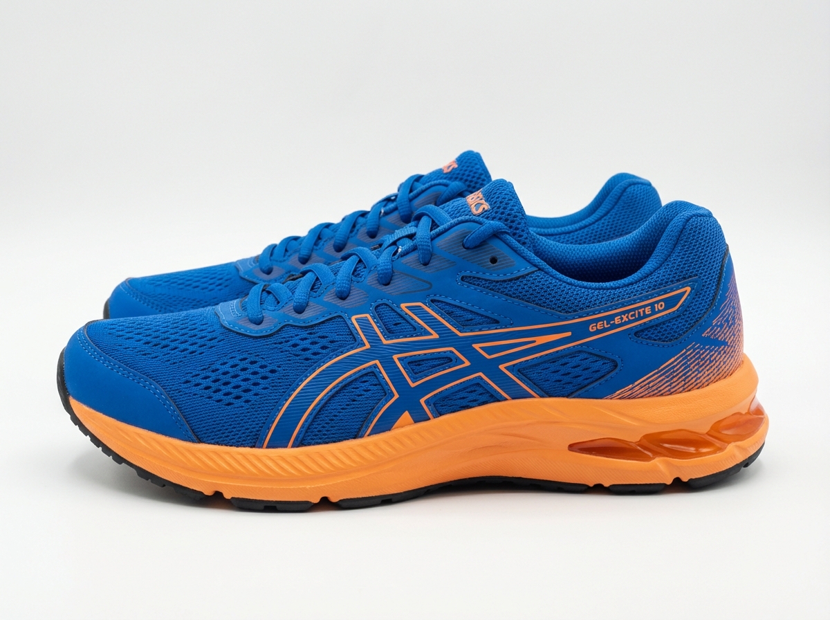 ASICS Gel-Excite 10 running shoes in blue and orange