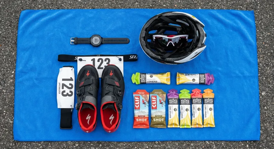 Top-down view of T1 transition zone gear layout